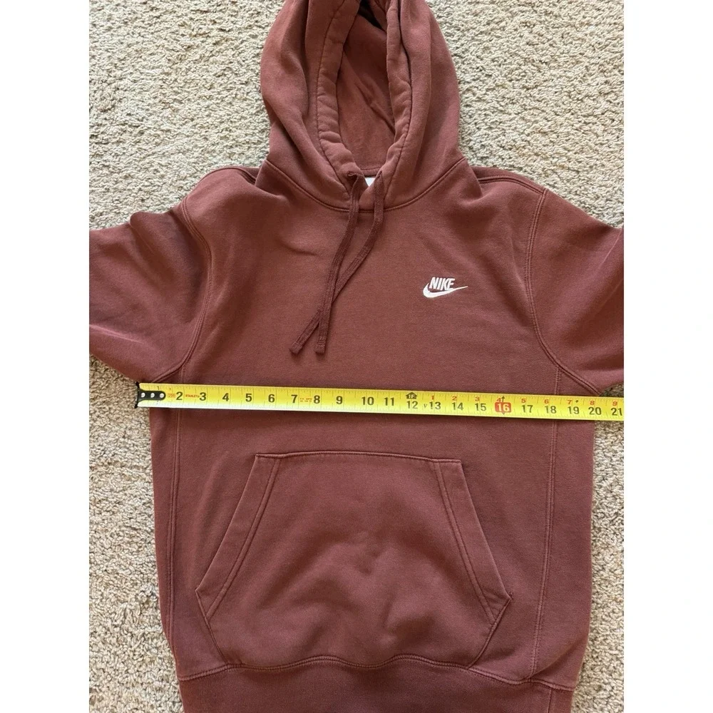 Nike Mens Sportswear Club Fleece Pullover Hoodie Sweatshirt Size XS Oxen Brown